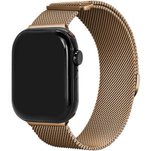 Mobilize RVS Bracelet Milanais Apple Watch Fermeture magnétique - 49/46/45/44 mm - Rose doré