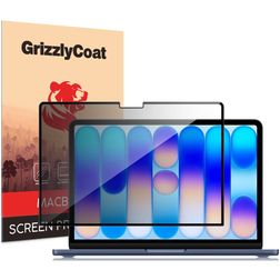 GrizzlyCoat MacBook Neo 13 Pouces (2026) Protection d'écran Confidentialité Film - Compatible Coque - Noir