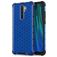 Mobigear Honeycomb Coque Xiaomi Redmi Note 8 Pro Coque arrière Rigide Anti-Chocs - Bleu
