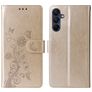 Mobigear Flowers Housse Samsung Galaxy A17 Etui Porte-Monnaie - Or