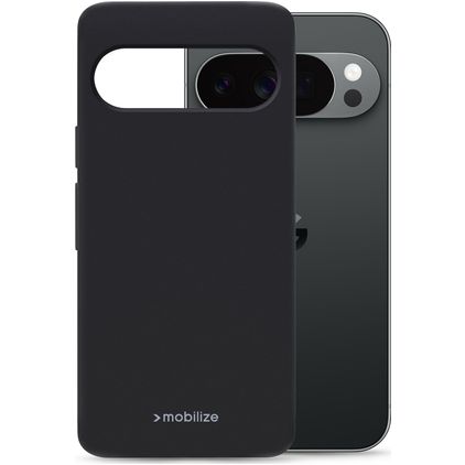 Mobilize Rubber Gelly Coque Google Pixel 11 Coque arrière en TPU Souple - Noir