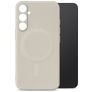My Style Protective Flex Coque Samsung Galaxy A55 MagSafe Coque arrière en TPU Souple - Antique White