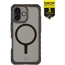 ITSKINS Level 2 HybridMagFrost R Coque iPhone 17 MagSafe Coque arrière Rigide Anti-Chocs - Noir