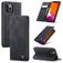 Caseme 013 Housse iPhone 12 Pro Max Etui Porte-Monnaie - Noir