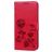 Mobigear Roses Housse Samsung Galaxy A10 Etui Porte-Monnaie - Rouge