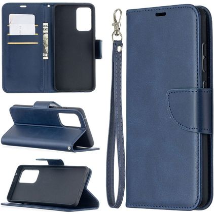 Mobigear Excellent Housse Samsung Galaxy A52 Etui Porte-Monnaie - Bleu