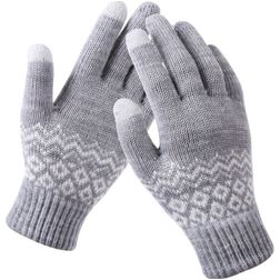 Mobigear Stretch Gants tactiles Tissu - One-Size - Gris