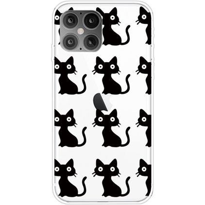 Mobigear Design Coque iPhone 12 Pro Max Coque arrière en TPU Souple - Chat