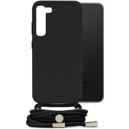 Mobilize Lanyard Gelly Samsung Galaxy S23 Plus Coque avec cordon en TPU Souple - Noir