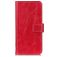 Mobigear Basic Housse LG V60 ThinQ Etui Porte-Monnaie - Rouge