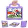 Mobigear Football Coque iPad Air 11 Pouces (2025) Coque arrière en EVA + Bandoulière + Support Amovible - Violet