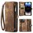 Caseme 008 Housse iPhone 14 Pro Max Etui avec Coque Détachable Porte-Monnaie - Marron