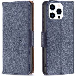 Mobigear Excellent Housse iPhone 16 Pro Max Etui Porte-Monnaie - Bleu