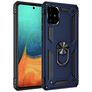 Mobigear Armor Ring Coque Samsung Galaxy A71 Coque arrière Rigide Anti-Chocs avec Anneau-Support - Bleu