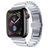 Mobigear Madrid Bracelet Acier Apple Watch Fermeture boucle déployante - 42/41/40/38 mm - Argent