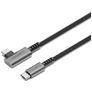 Cygnett Angled Braided - Câble USB-C vers USB-C 1 mètre - Noir