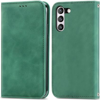 Mobigear Retro Slim Housse Samsung Galaxy S21 FE Etui Porte-Monnaie - Vert
