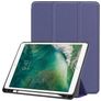 Mobigear Tri-Fold Gel Coque iPad Air 3 (2019) Etui en TPU,Similicuir + Porte-crayon - Dark Blue