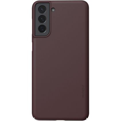 Nudient Thin Precise Coque Samsung Galaxy S21 Plus Coque arrière Rigide - Sangria Red
