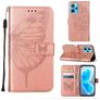Mobigear Butterfly Housse Realme 9 Pro Plus Etui Porte-Monnaie - Rose doré