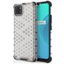 Mobigear Honeycomb Coque Realme C11 (2020) Coque arrière Rigide Anti-Chocs - Blanc