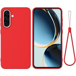 Mobigear Rubber Touch Coque Samsung Galaxy A37 Coque arrière en Silicone - Rouge