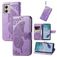 Mobigear Butterfly Housse Motorola Moto E13 Etui Porte-Monnaie - Violet