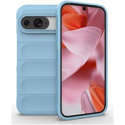 Mobigear Bumpy Coque Google Pixel 9 Pro Coque arrière en TPU Souple - Bleu