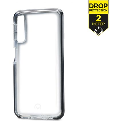 Mobilize Shatterproof Samsung Galaxy A7 (2018) Plastique rigide Coque arrière Antichoc - Transparent / Noir