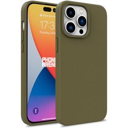 Mobigear Bio Coque iPhone 16 Pro Coque arrière en Eco-Friendly - Vert