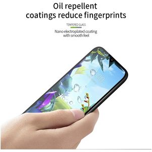 Mobigear Premium LG K40s Verre trempé Protection d'écran - Compatible Coque - Noir