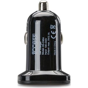 Xccess - Simple USB Chargeur voiture 2.1A - Noir