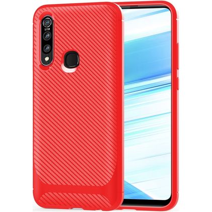 Mobigear Racing Coque OPPO A31 Coque arrière en TPU Souple - Rouge