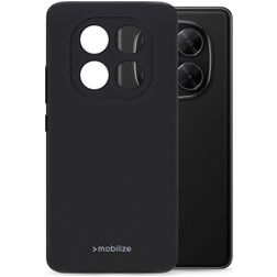 Mobilize Rubber Gelly Coque Xiaomi Redmi Note 14 Pro 5G Coque arrière en TPU Souple - Noir