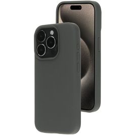 Mobiparts Coque iPhone 15 Pro Coque arrière en Silicone - Urban Grey