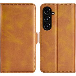 Mobigear Slim Magnet Housse Samsung Galaxy S23 FE Etui Porte-Monnaie - Cognac