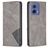 Mobigear Rhombus Slim Housse Motorola Moto G85 Etui - Gris