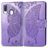 Mobigear Butterfly Housse Samsung Galaxy A40 Etui Porte-Monnaie - Violet