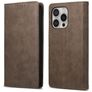Mobigear Wallet Housse iPhone 16 Pro Etui Porte-Monnaie - Marron