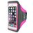 Mobiparts Comfort Fit Brassard Téléphone iPhone SE (2022) Brassard Coque de Sport en Neoprène - Neon Pink