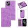 Mobigear Wallet Housse iPhone 13 Etui avec Coque Détachable Porte-Monnaie - Violet