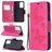 Mobigear Butterfly Housse Samsung Galaxy A52 Etui Porte-Monnaie - Magenta