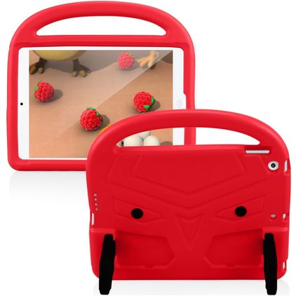 Mobigear Buddy Coque iPad 7 (2019) Coque de tablette pour enfants avec Poignée Enfants en EVA - Rouge