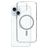 Mobiparts Hardcover Coque Transparente iPhone 15 MagSafe Coque arrière Rigide - Transparent