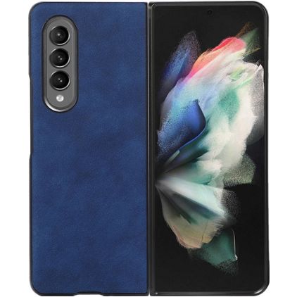 Mobigear Excellent Coque Samsung Galaxy Z Fold 4 Coque arrière Rigide - Bleu