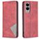 Mobigear Rhombus Slim Housse Samsung Galaxy S25 Edge Etui - Rouge