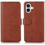 Mobigear Wallet Housse iPhone 17 Etui Porte-Monnaie - Marron