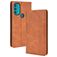 Mobigear Sensation Housse Motorola Moto G71 5G Etui Porte-Monnaie - Marron