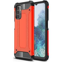 Mobigear Outdoor Coque Samsung Galaxy A32 5G Coque arrière Rigide Anti-Chocs - Rouge