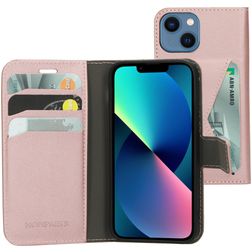 Mobiparts Classic Wallet Housse iPhone 13 Mini Etui Porte-Monnaie - Rose